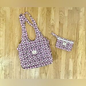 My Chikadee Baby Bag + Wallet Patterned Purple NWOT